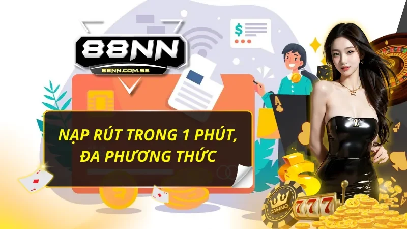 Dịch vụ nạp/ rút tiền an toàn, nhanh chóng qua nhiều cách